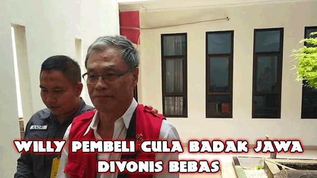 Willy Pembeli Cula Badak Jawa Divonis Bebas